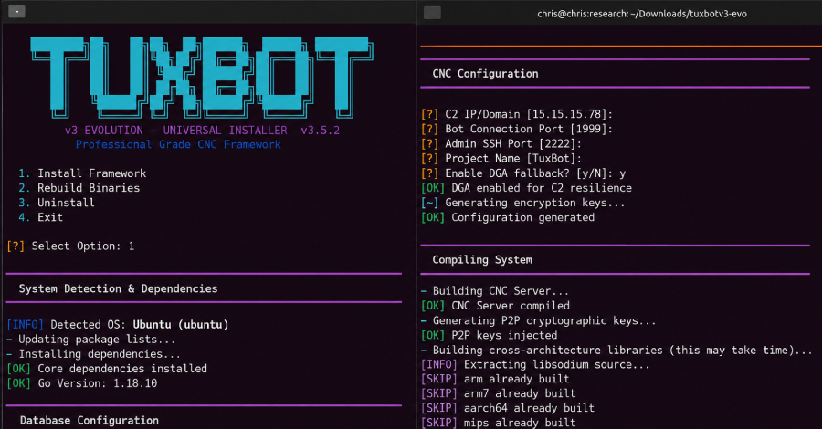 TuxBot v3 Evolution Shows Signs of LLM-Assisted IoT Botnet Development