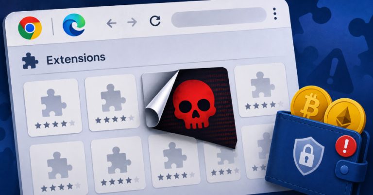 19 Chrome and Edge Extensions Found With Wallet-Stealing and Crypto-Draining Code