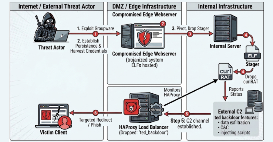 New Ted Backdoor Hides Inside Victims‘ Own HAProxy Builds to Intercept Web Traffic